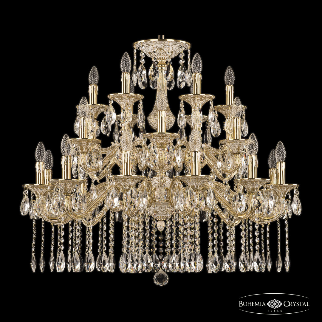 Люстра бронзовая с хрусталём 71102/12+6+6/300/2d A GW