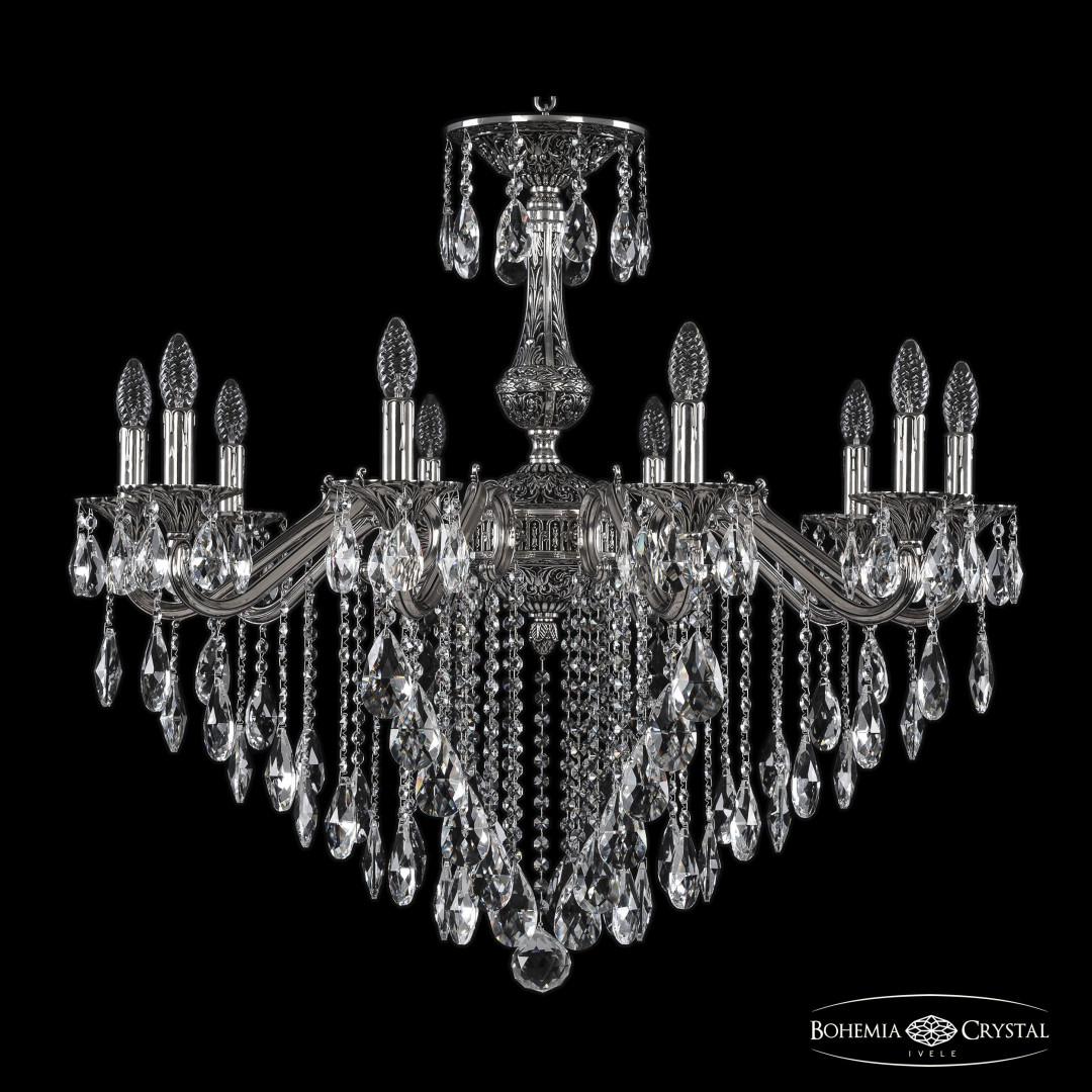 Люстра бронзовая с хрусталём 72102/10/300 B NB