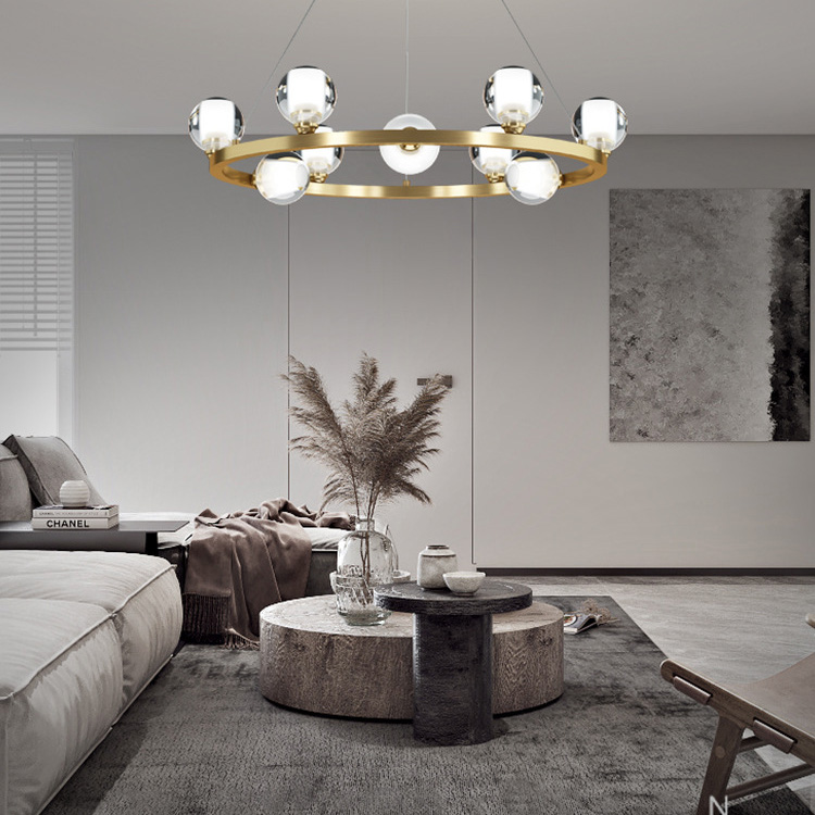 Подвесная люстра ILIANA CH D60 Brass by ImperiumLoft