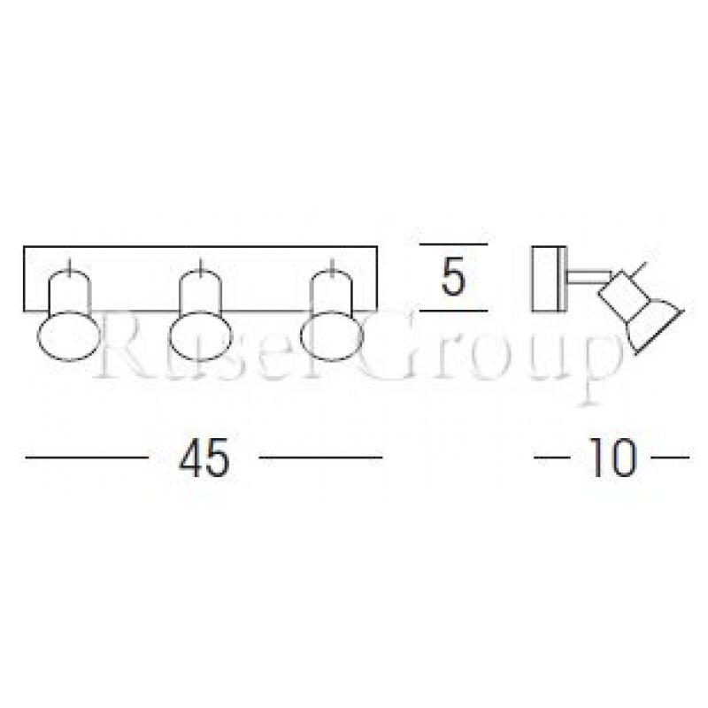 Настенно-потолочный светильник Linea Light SPOTTY 7342