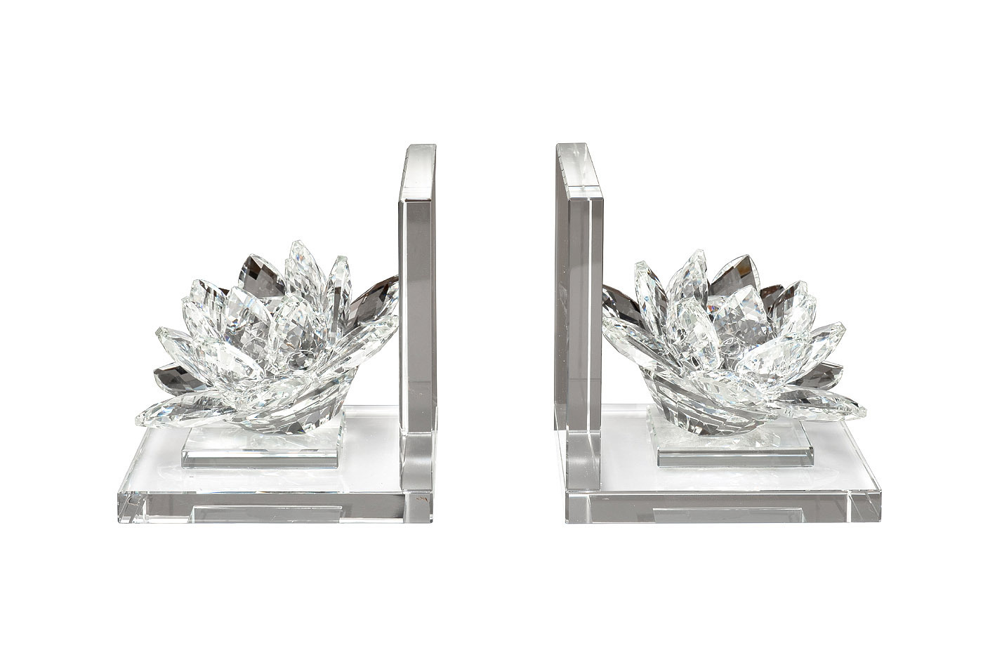 Держатели для книг "Лотосы" хрустальные Garda Decor XBE1580