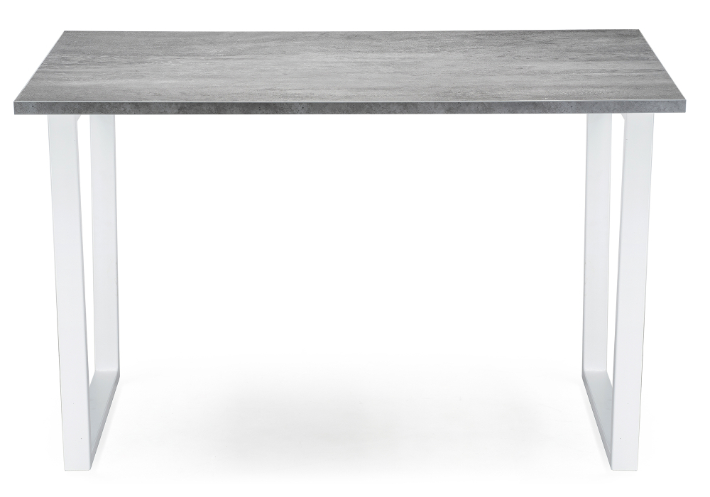 Стол деревянный Woodville Лота Лофт 120х74х75 25 мм белый матовый / бетон 489669