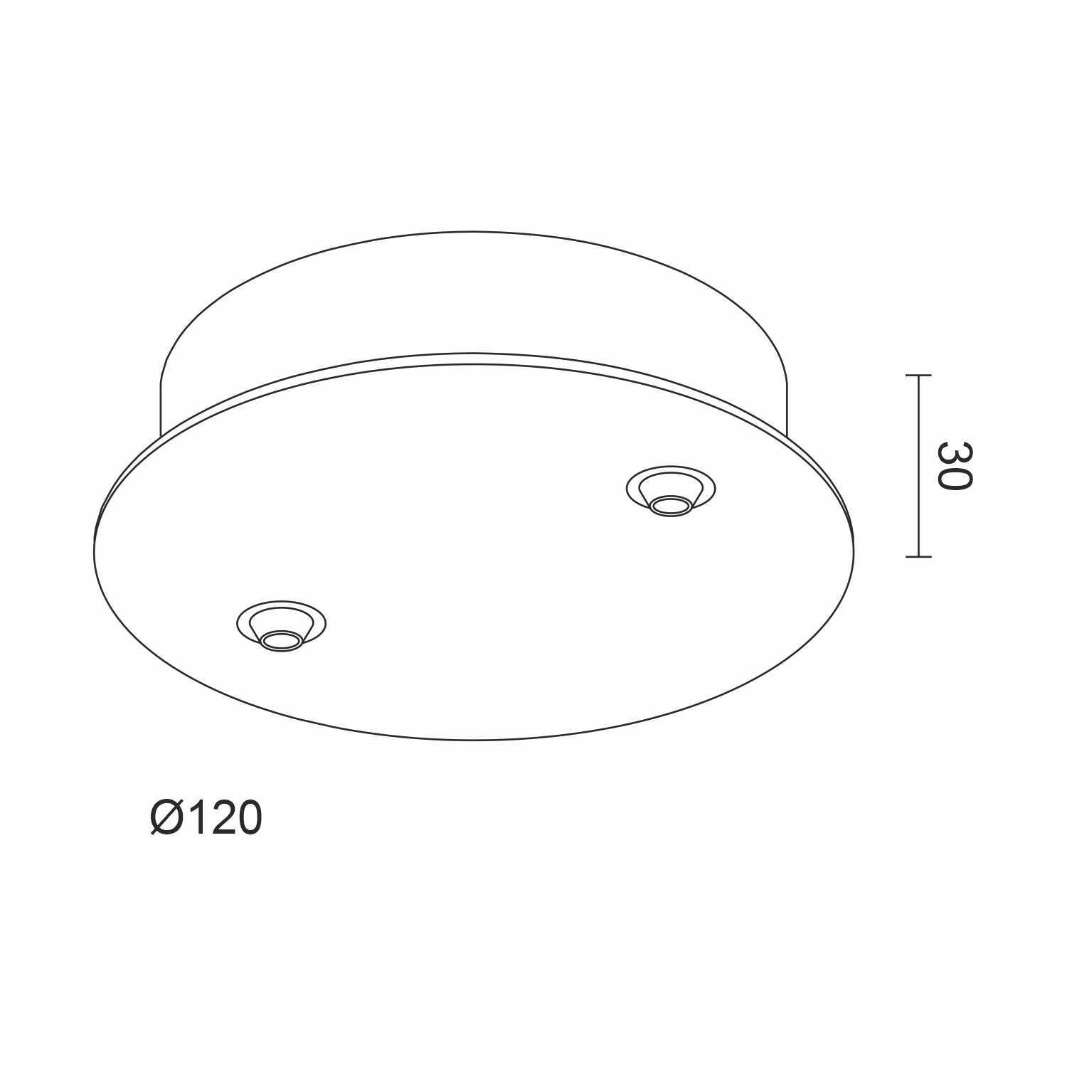 Основание круглое Ledron D120-2