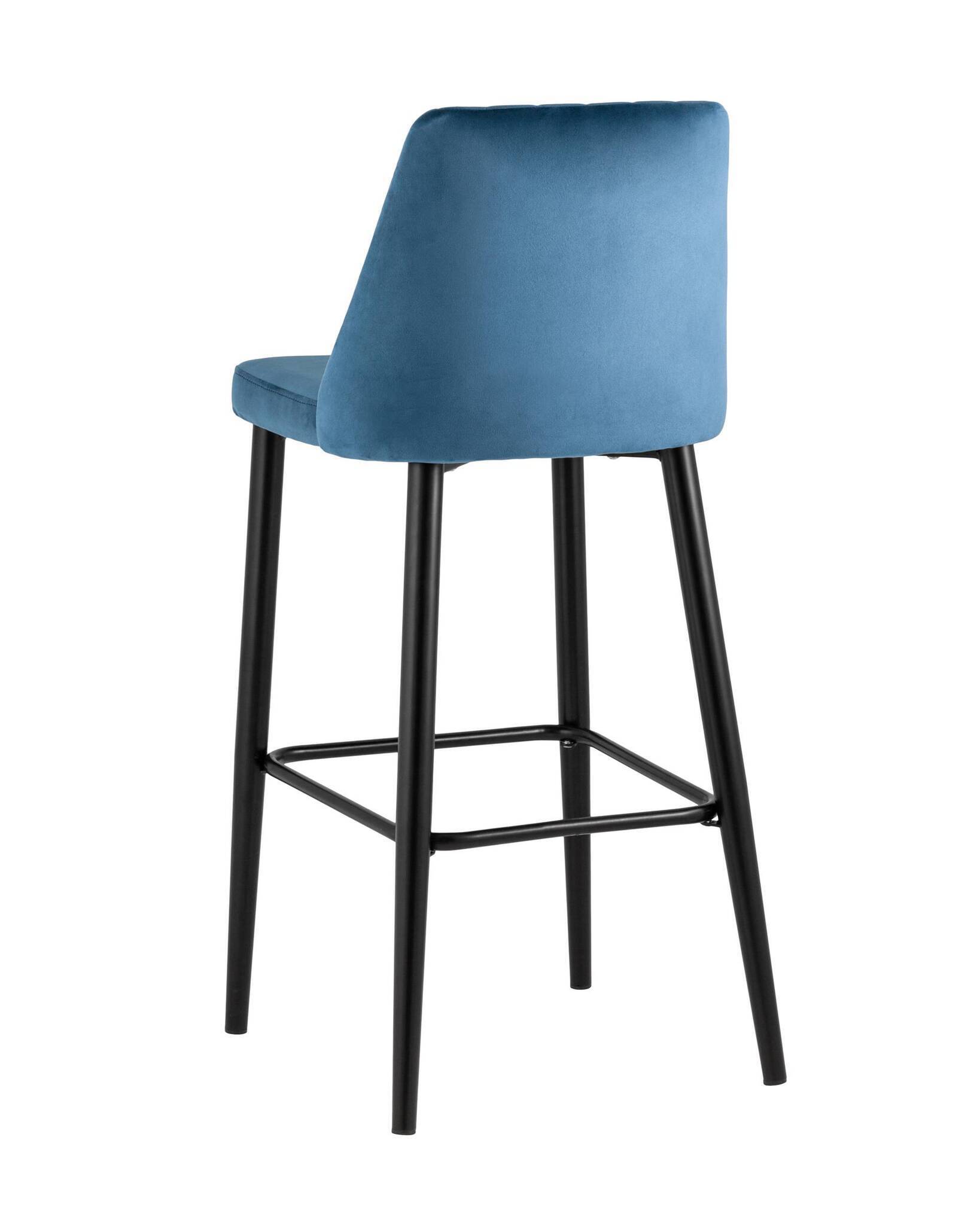 Стул барный Диего велюр пыльно-синий Stool Group