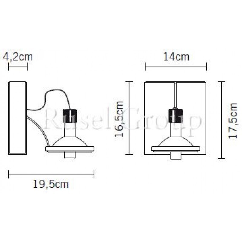 Настенно-потолочный светильник Fabbian Book D85 G01 61