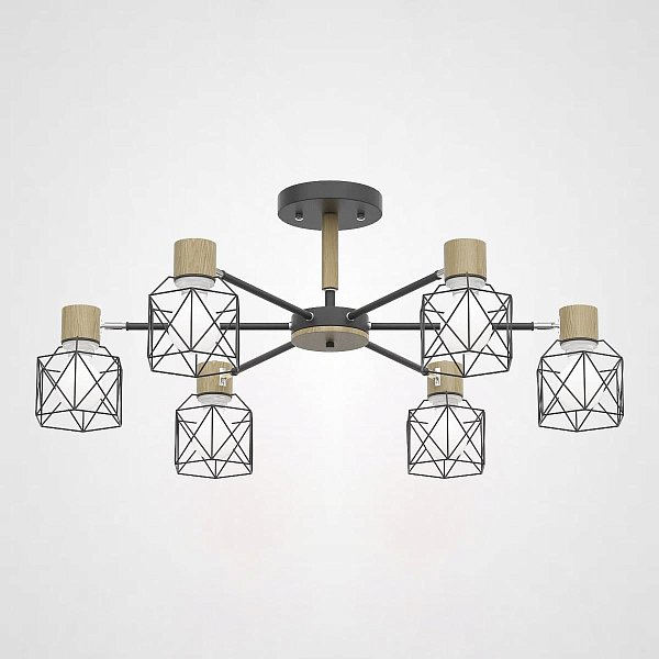 Потолочная люстра CORF B3 Gray 6 lamps by ImperiumLoft
