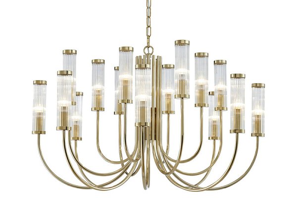 Подвесная люстра Newport 4558+4+4/C gold