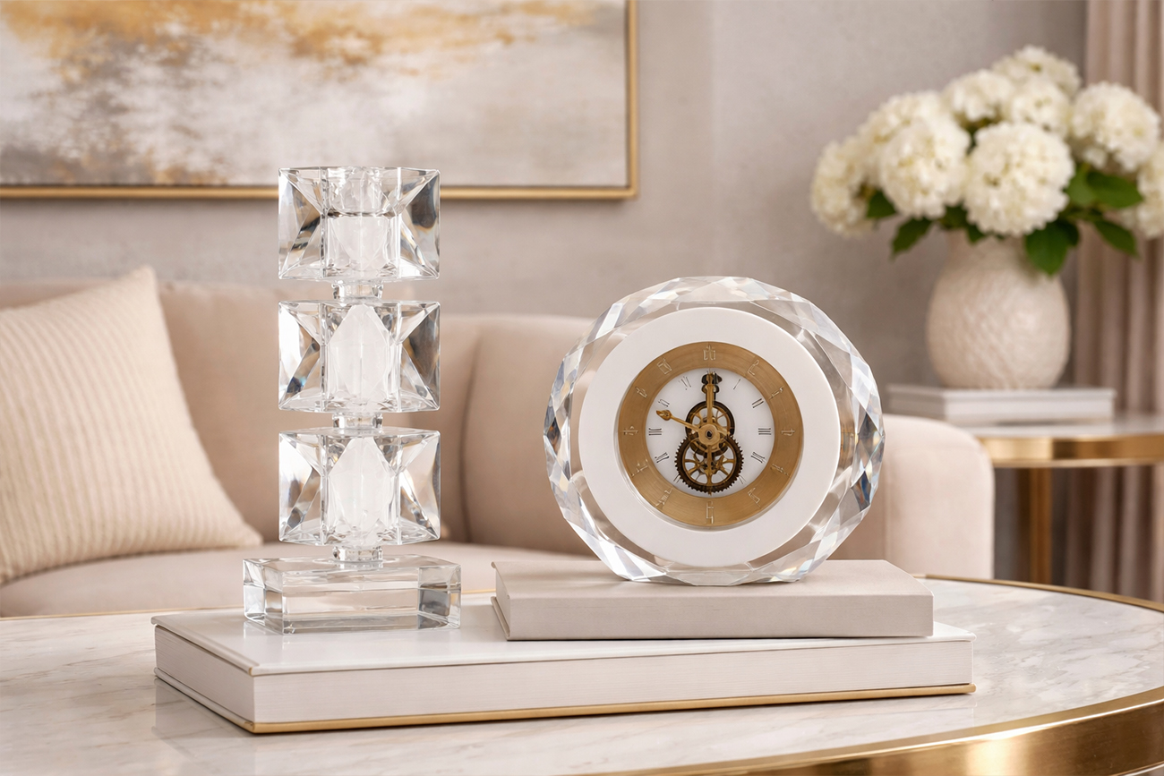 Подсвечник хрустальный 9*7*19.5 Garda Decor X1521082