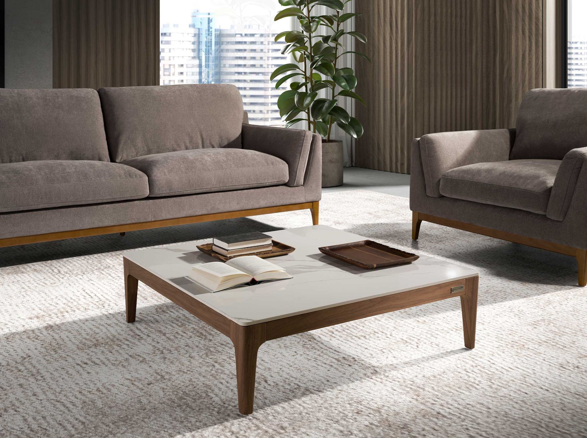 Квадратный журнальный столик CT795 /2042 Angel Cerda