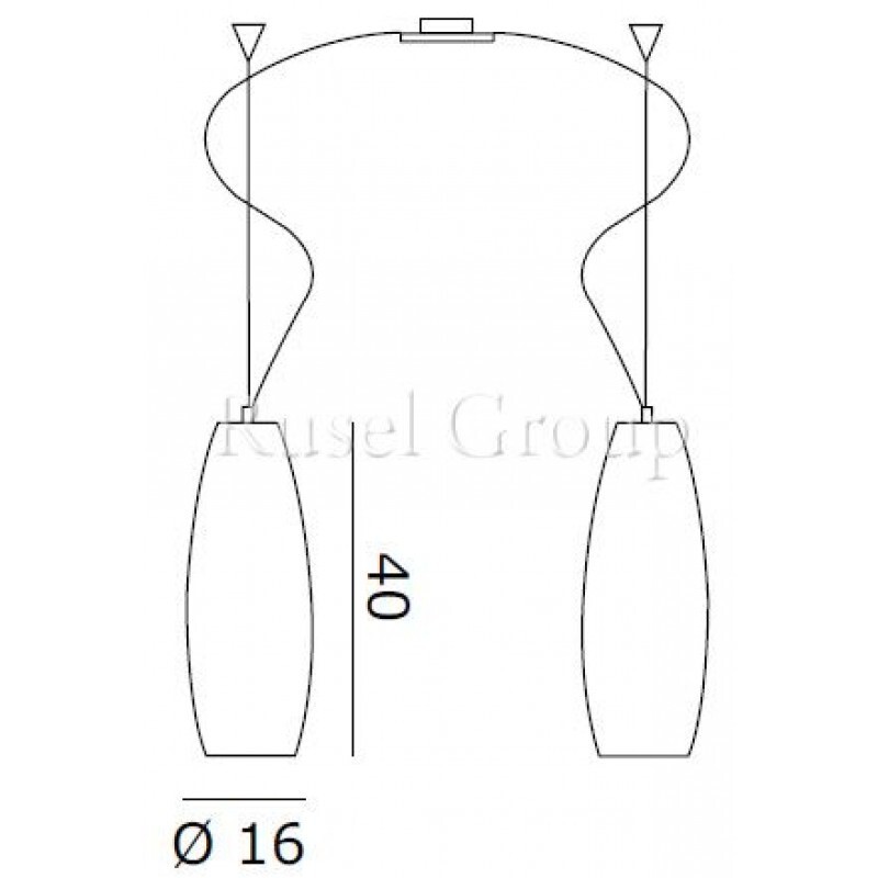 Подвесной светильник de MAJO PERONI S16D2