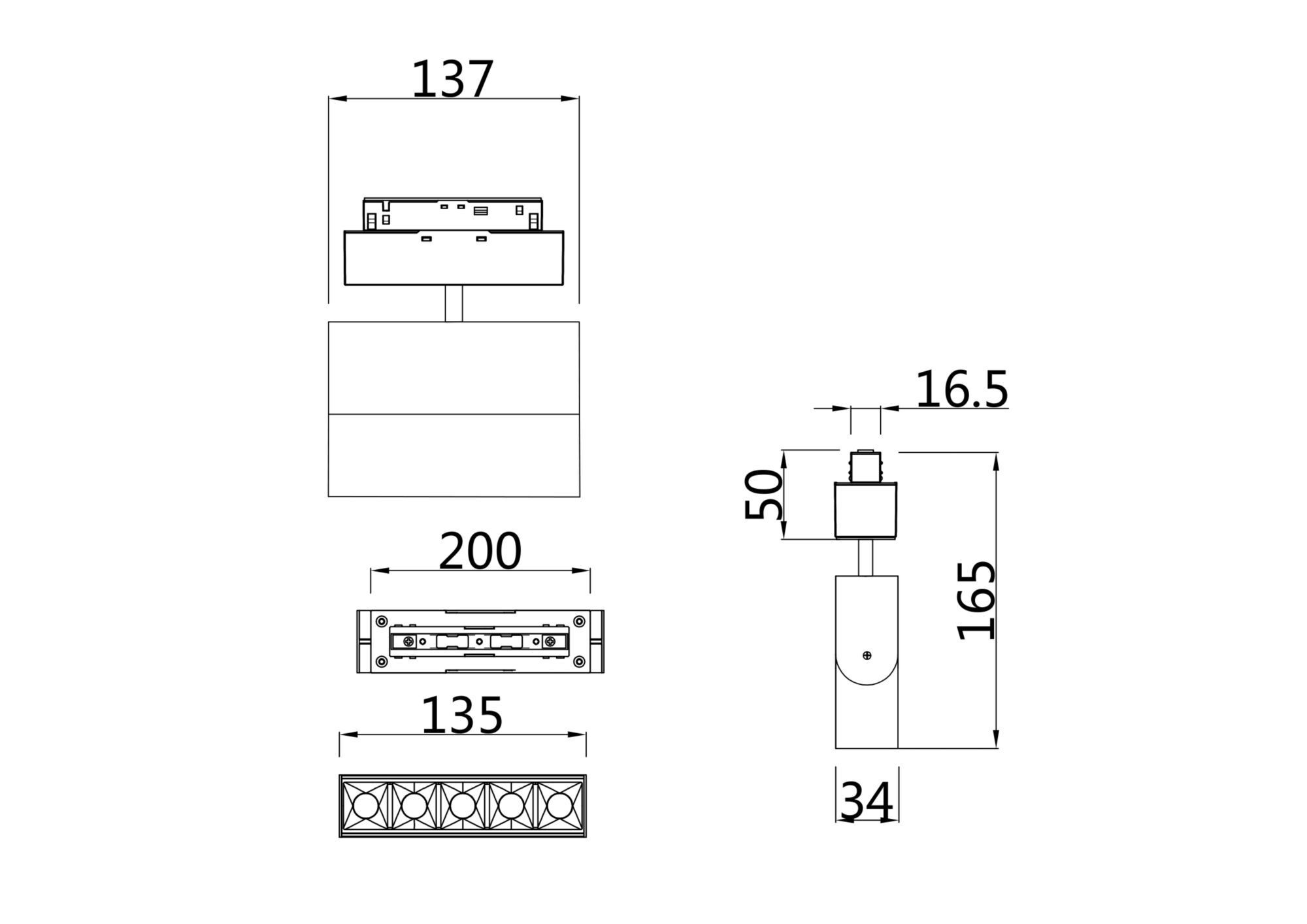 Трековый светильник Maytoni TR015-2-10W4K-B