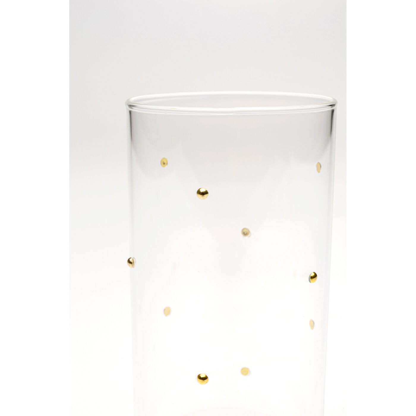 Стакан Glam Dots Gold 14cm KARE 58025