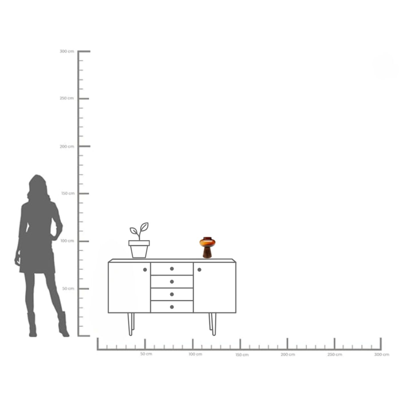 Ваза Earthy 21 см KARE 56210