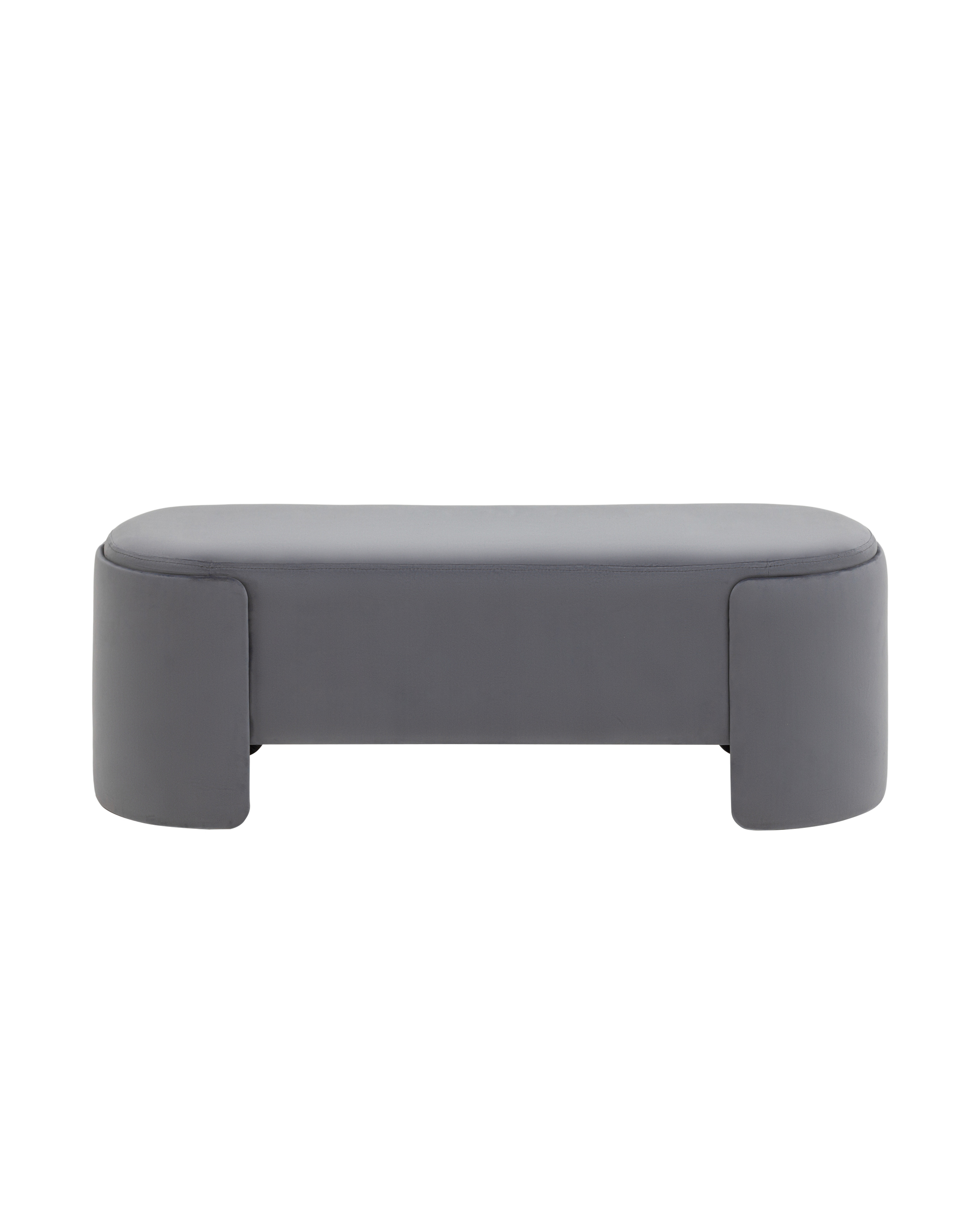 Банкетка Taks велюр серый Stool Group