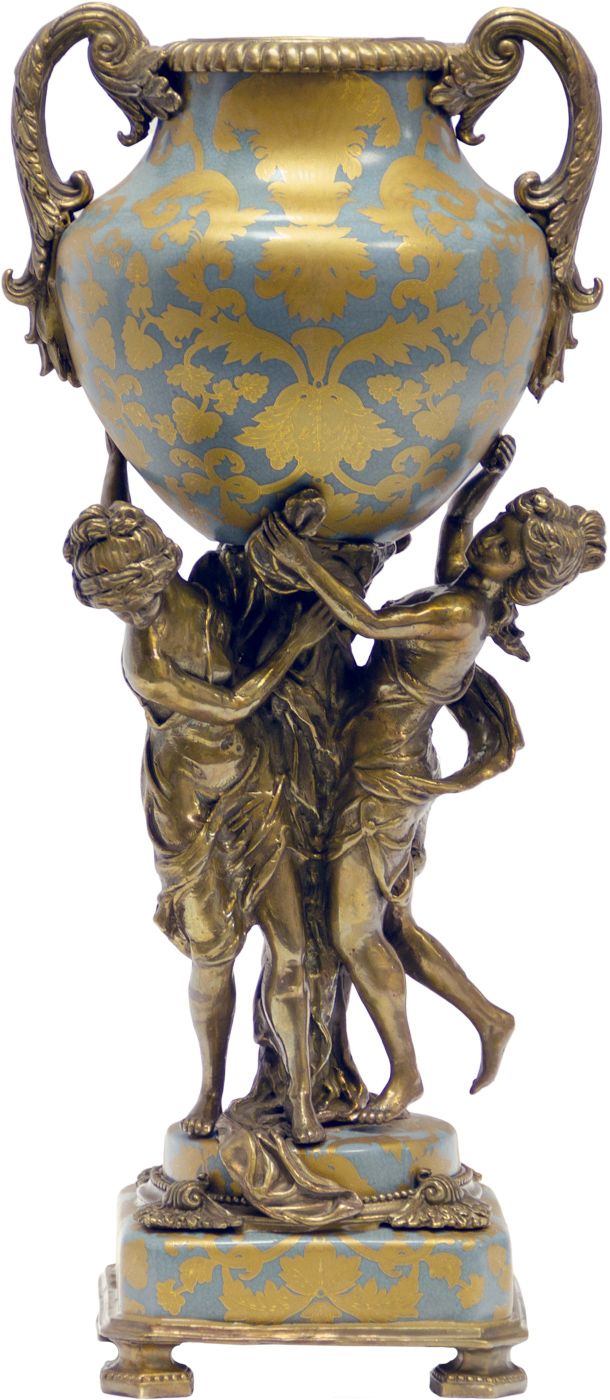 Ваза с девушками Glasar 31G0817/A623C/NB4199