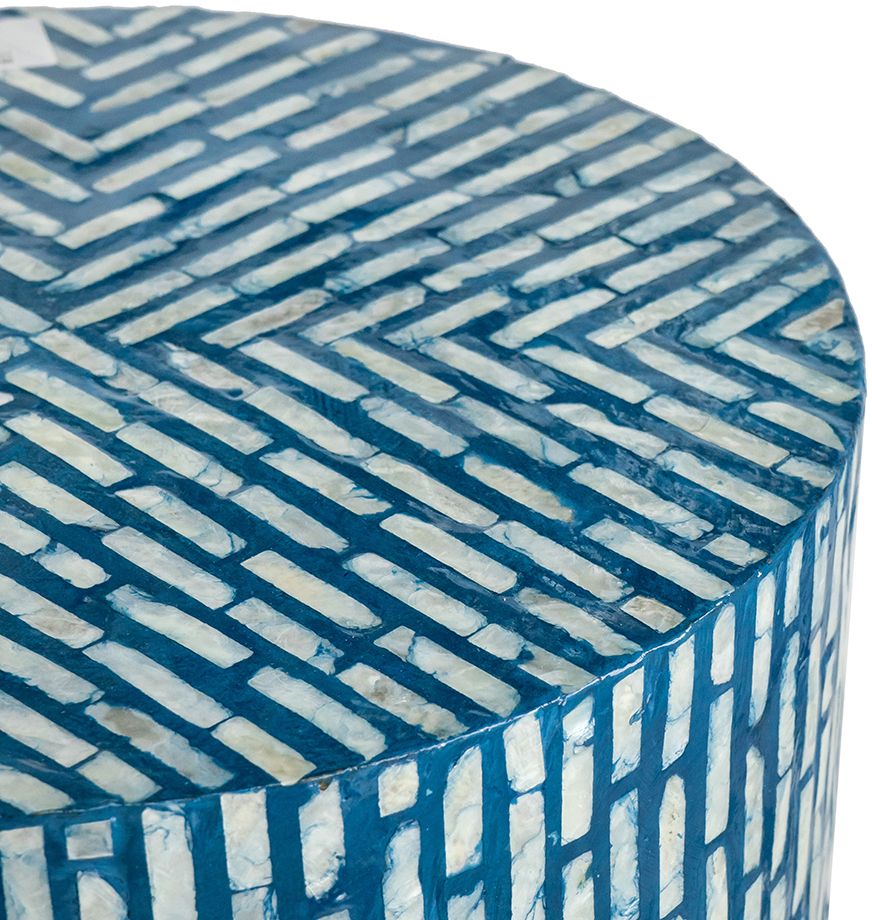 Столик акцентный с отделкой раковинами устриц Glasar 48745