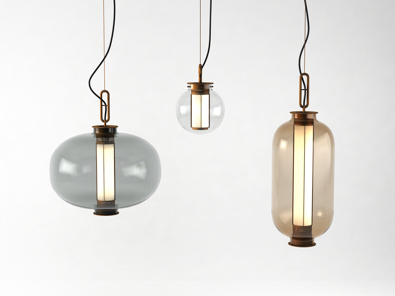 Подвесной светильник Delight Collection Bia B amber