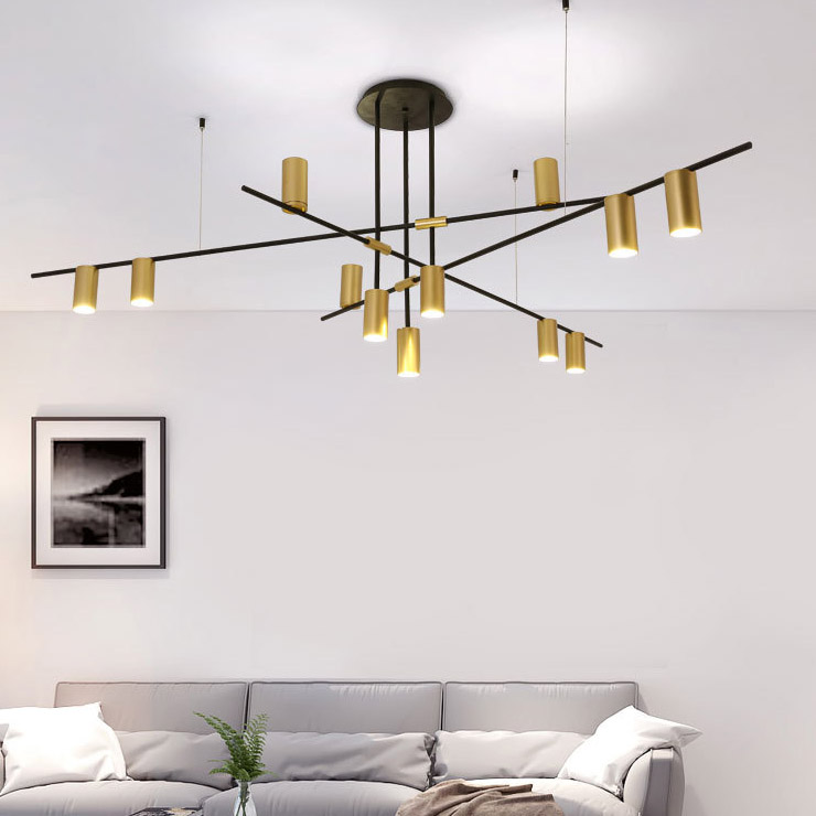 Потолочная люстра CASA N L12 Black by ImperiumLoft