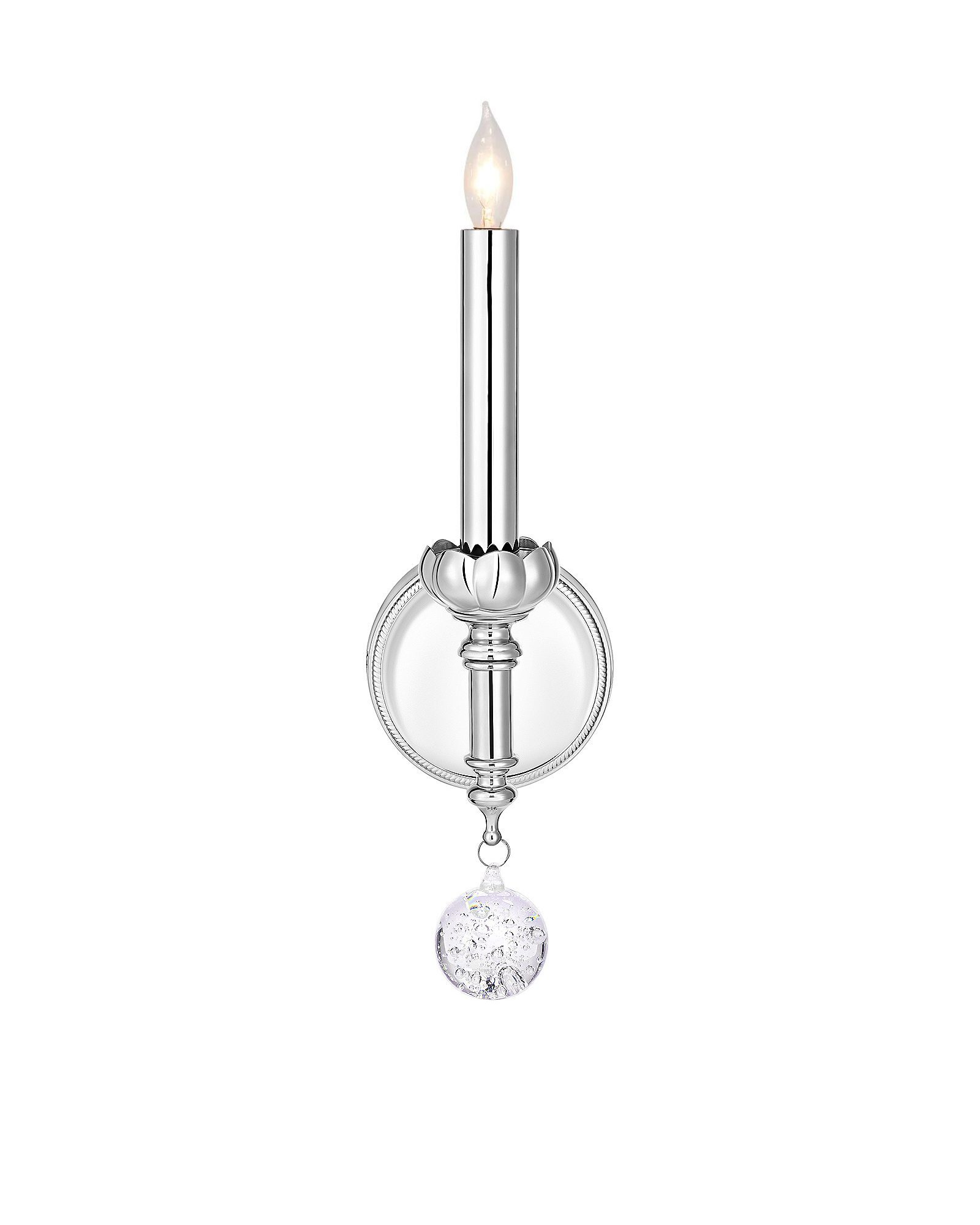 Серебряное бра Louvre Home Готлинд JJ10248-1WB