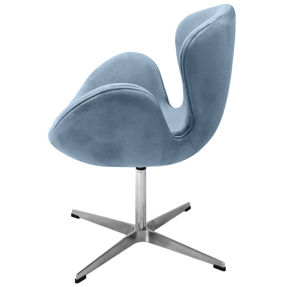 Кресло SWAN CHAIR серый, искусственная замша Bradex Home FR 0654