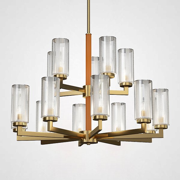 Потолочная люстра ADELEINE L15 Brown by ImperiumLoft