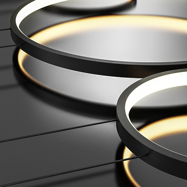 Подвесной светильник FREDDO L210 Black by ImperiumLoft