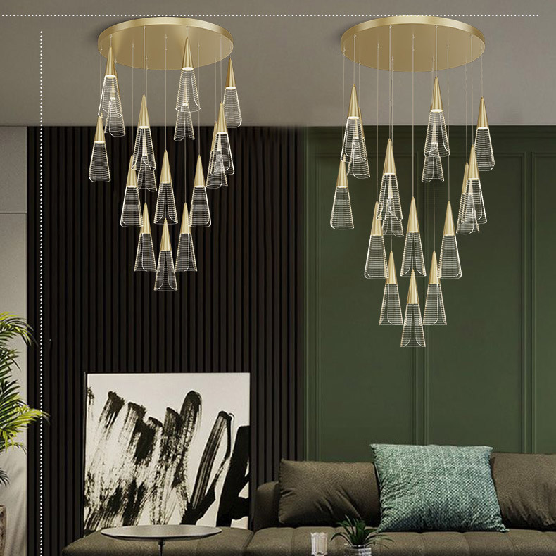 Подвесной светильник MANDORA L5 Brass Диск by ImperiumLoft
