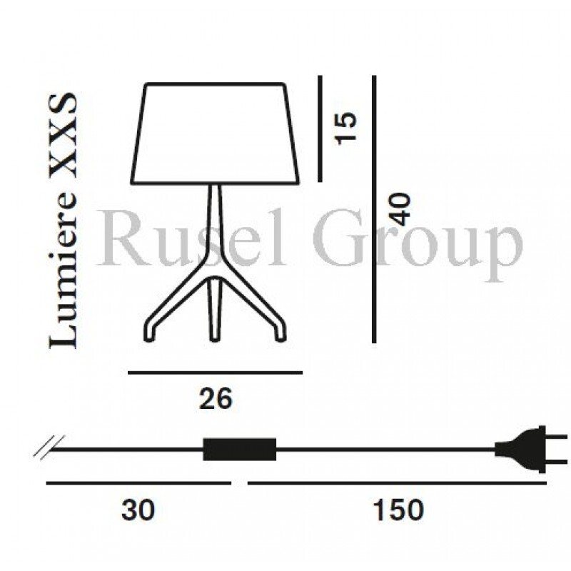 Настольная лампа Foscarini Lumiere XXS tavolo