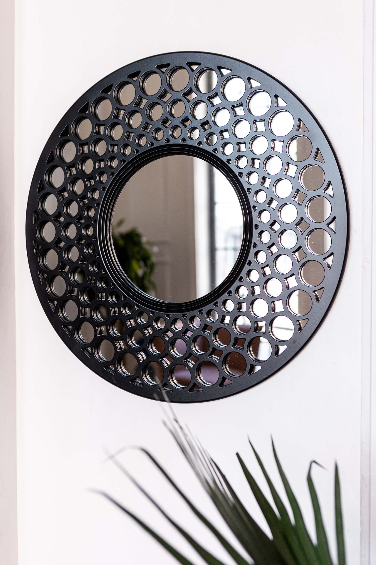 Зеркало BountyHome Round Black mv411-black