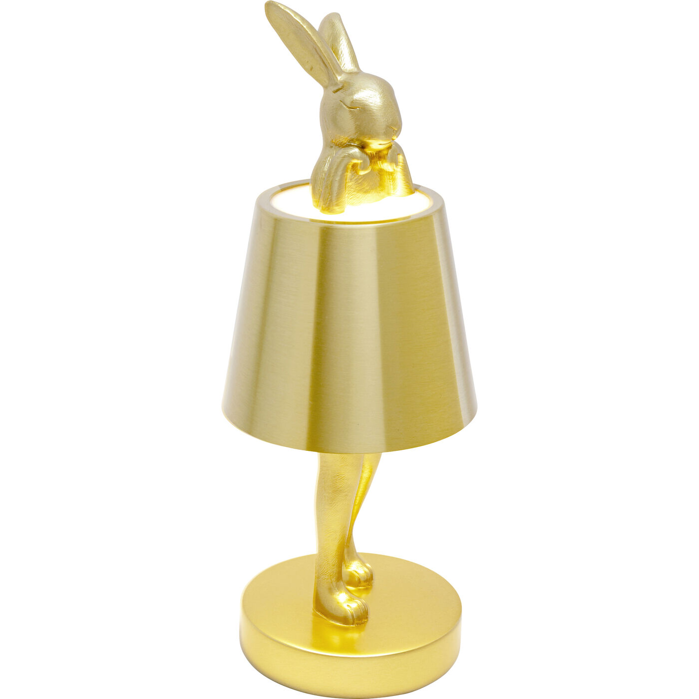 Светильник настольный Animal Rabbit LED Gold 29cm KARE 58318
