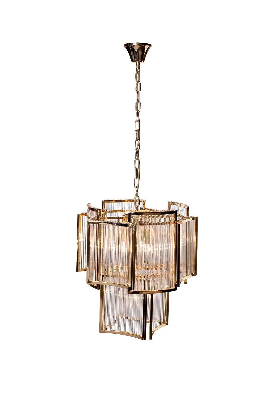 Светильник потолочный металлический золотой Garda Decor 20MD3515-5GOLD-S