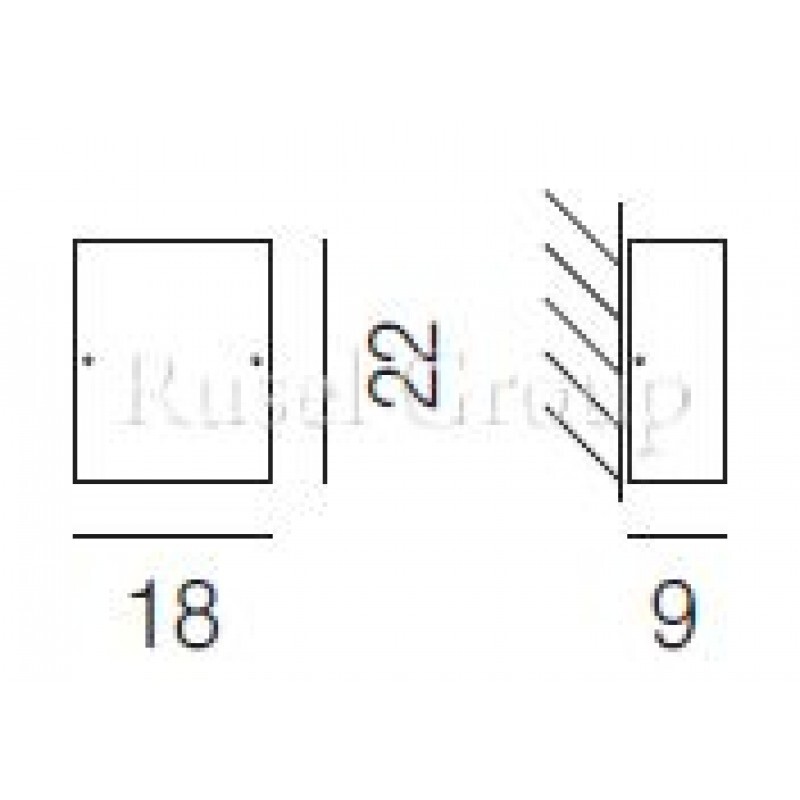 Настенный светильник Vistosi THOR AP 22