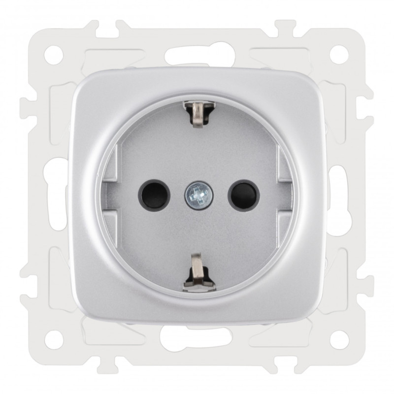 Розетка Arte Milano 205.40-1.silver