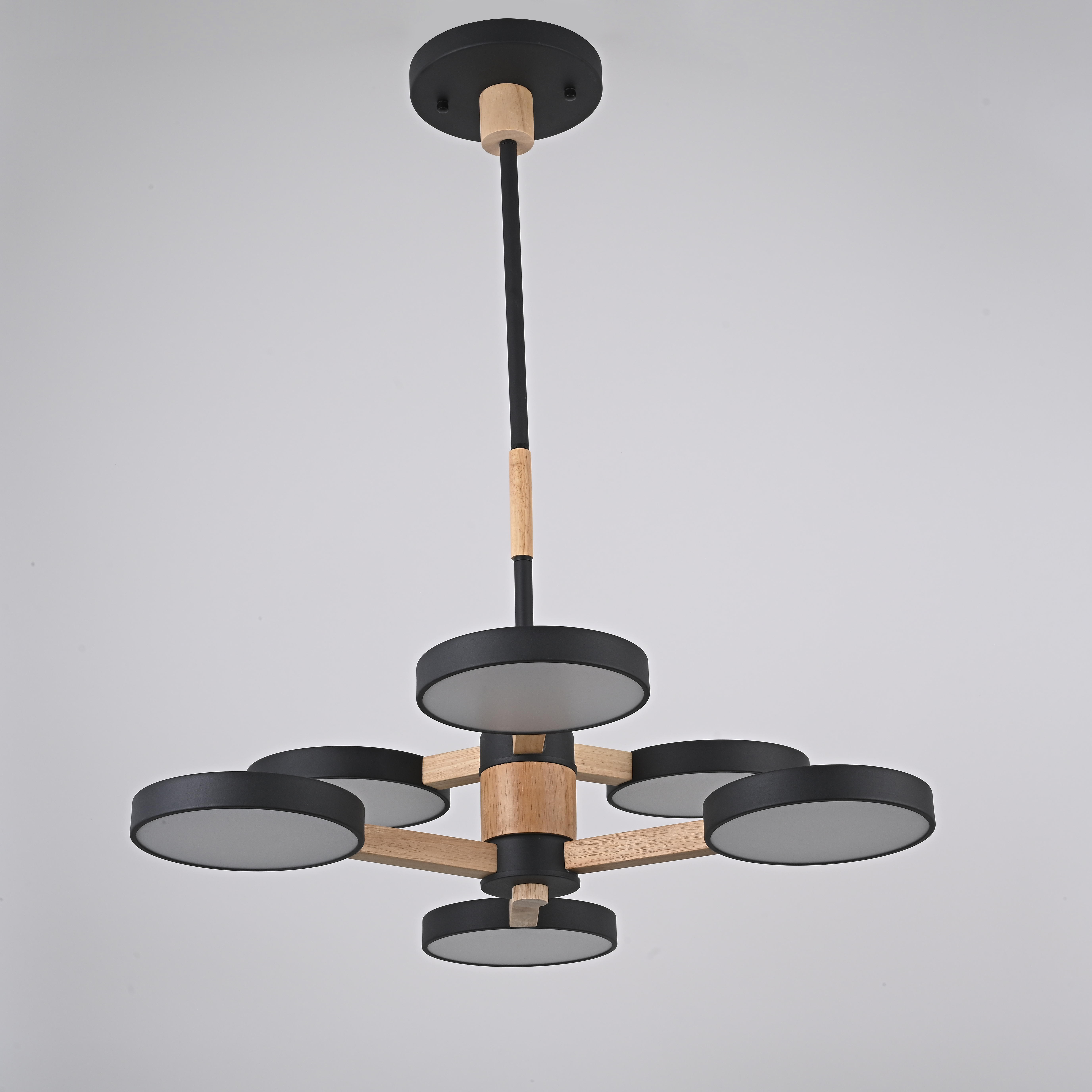 Подвесная люстра TURNA DBL L6 Black by ImperiumLoft