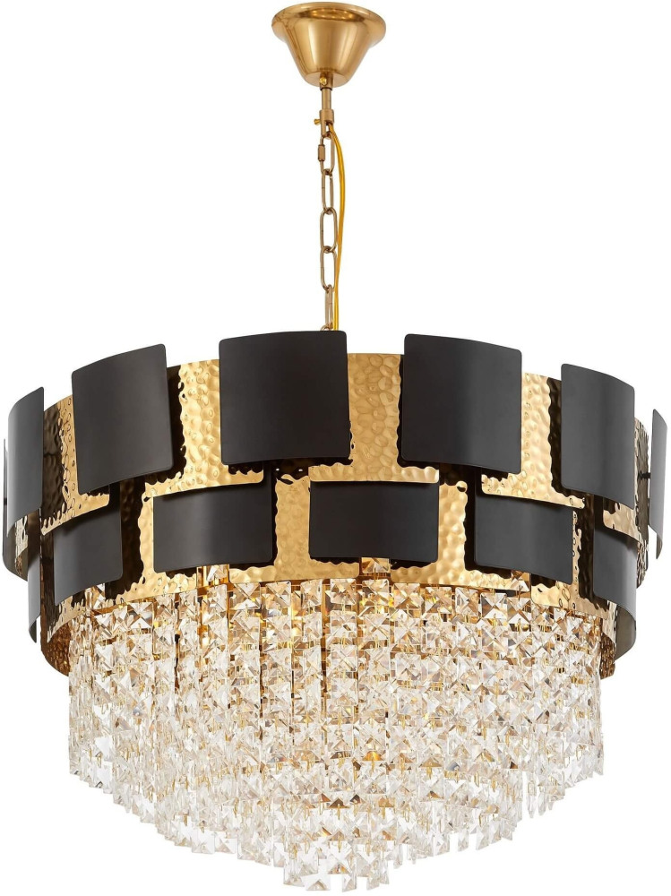 Подвесная люстра Lumina Deco LDP 7045-600 BK+GD