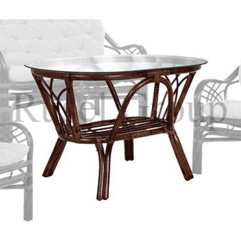 Журнальный столик Roma со стеклом Rattandesign