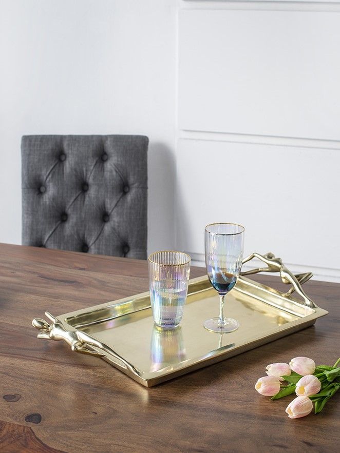 Поднос декоративный Силуэт Glasar 48448