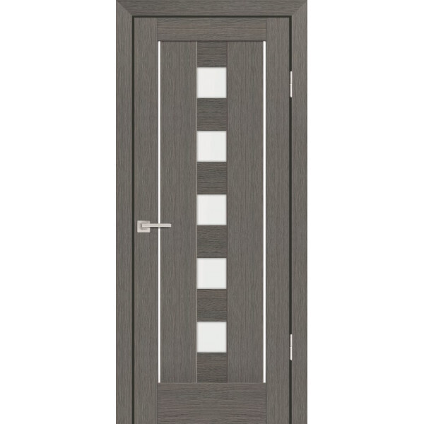 Межкомнатная дверь Graf PS-34 белый сатинат Грей Мелинга (1900 х 550)