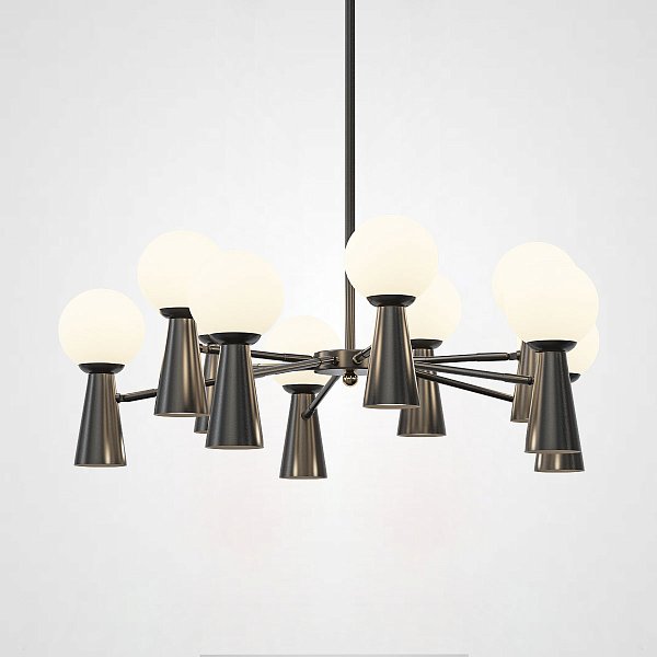 Потолочная люстра ABELINA L20 Black White  by ImperiumLoft