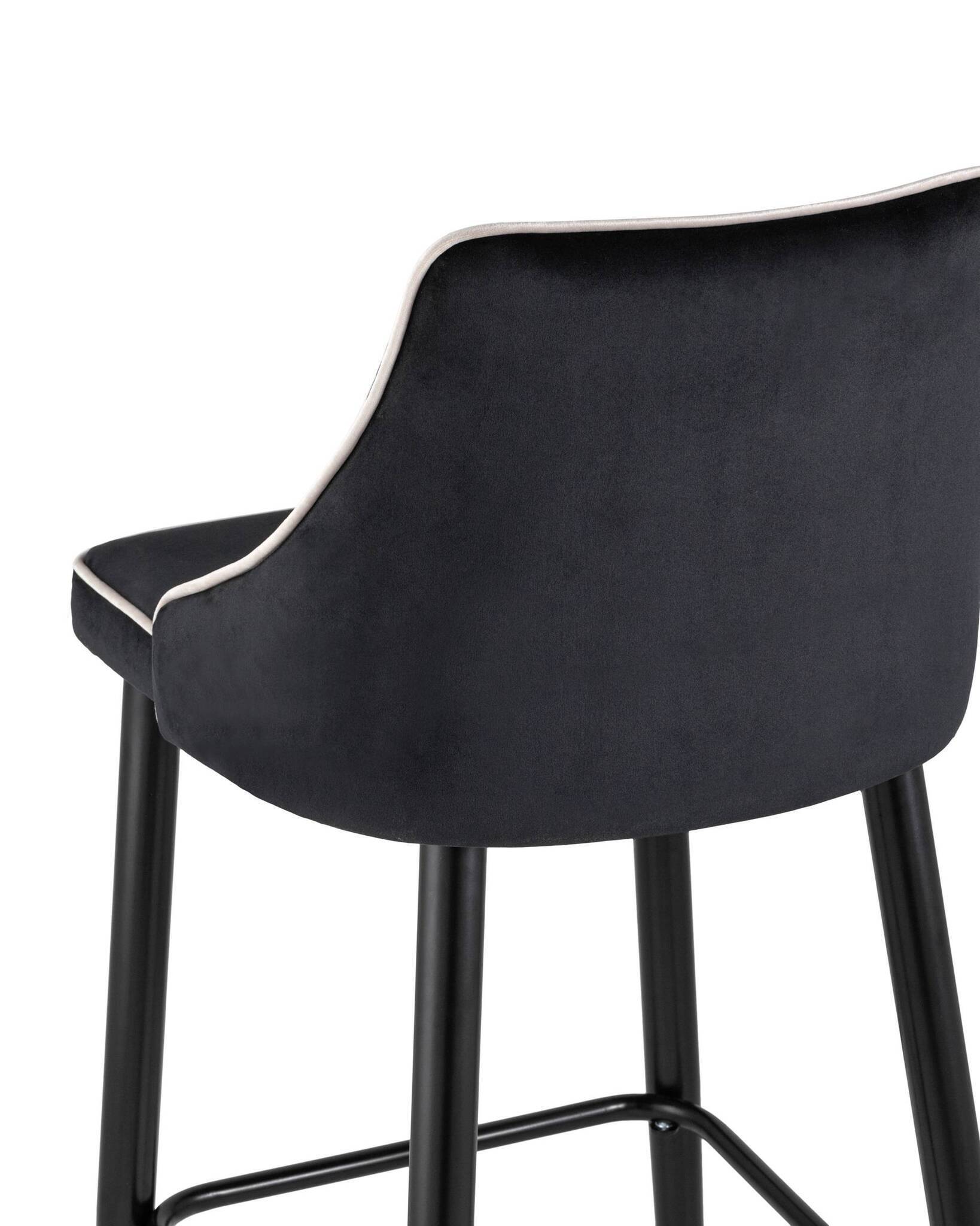 Стул барный Коби велюр черный Stool Group