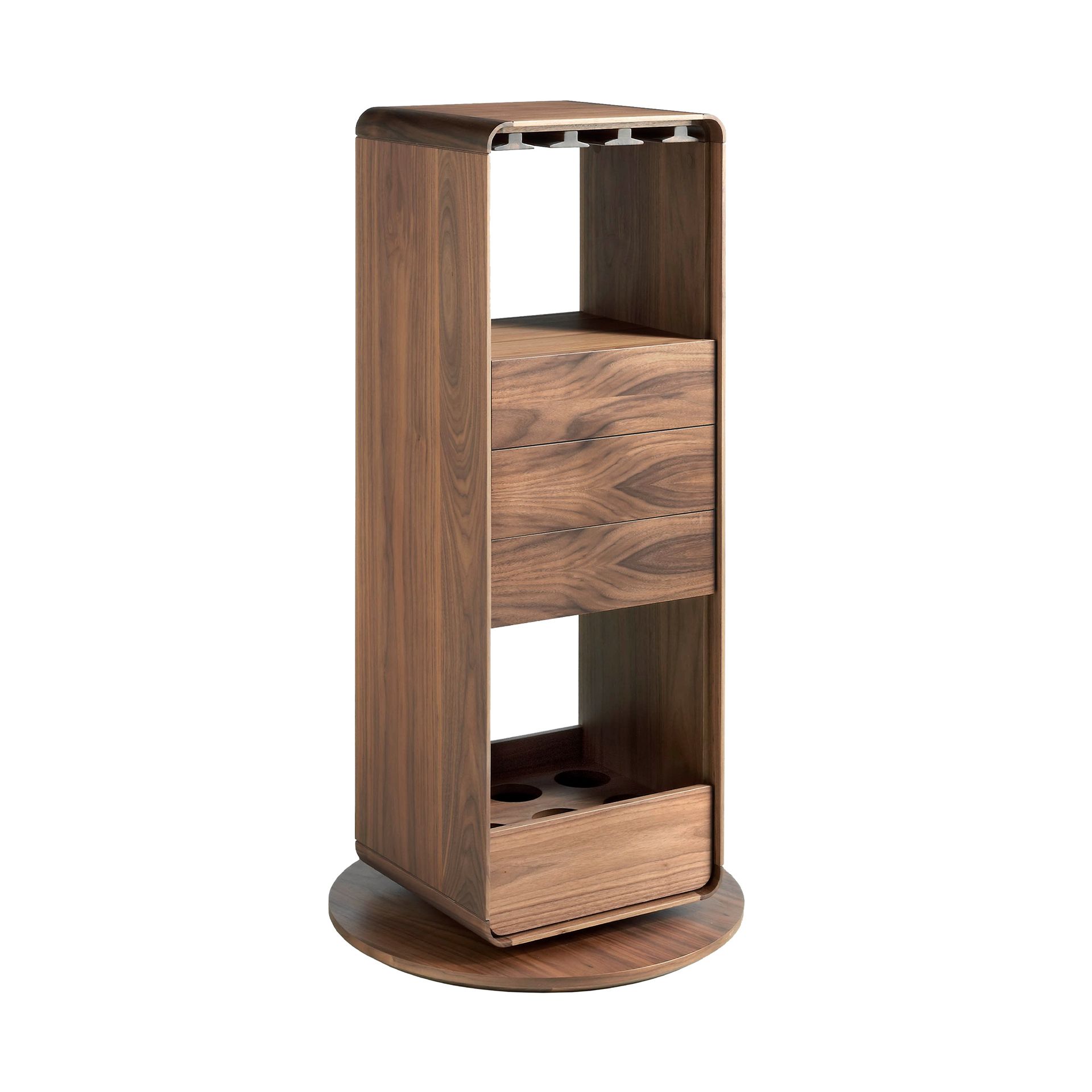 Вращающийся барный шкаф 3115/BRG-3615E из ореха Angel Cerda