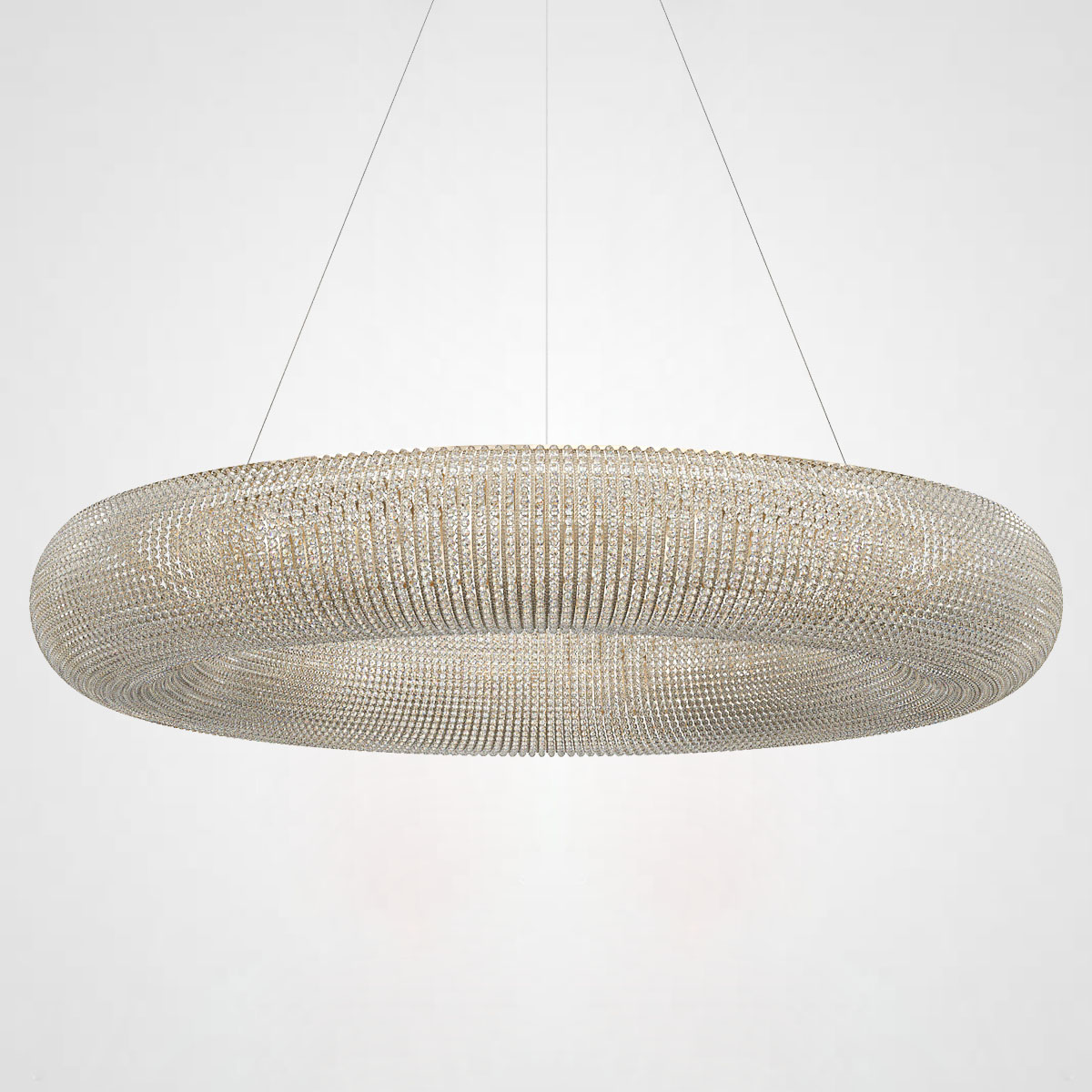 Подвесной светильник Crystal Halo D120 Gold by ImperiumLoft