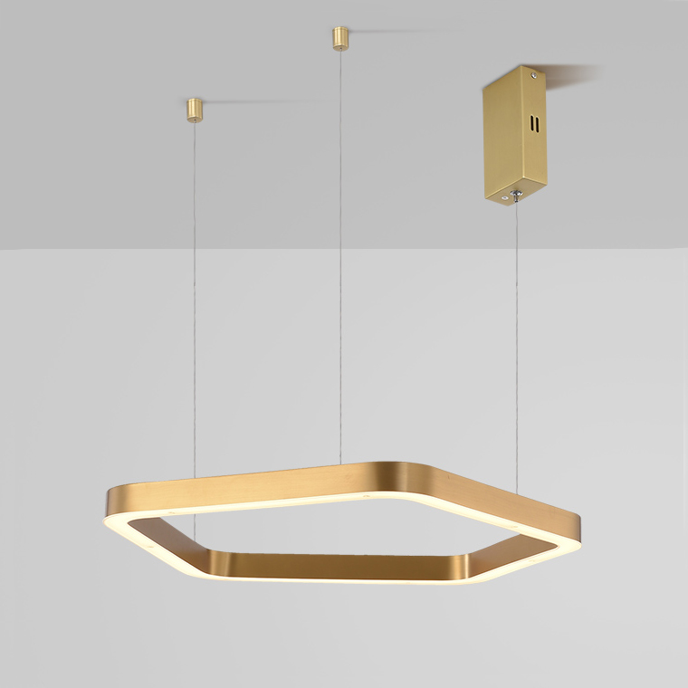 Подвесной кольцевой светильник PENTAGON D120 by ImperiumLoft