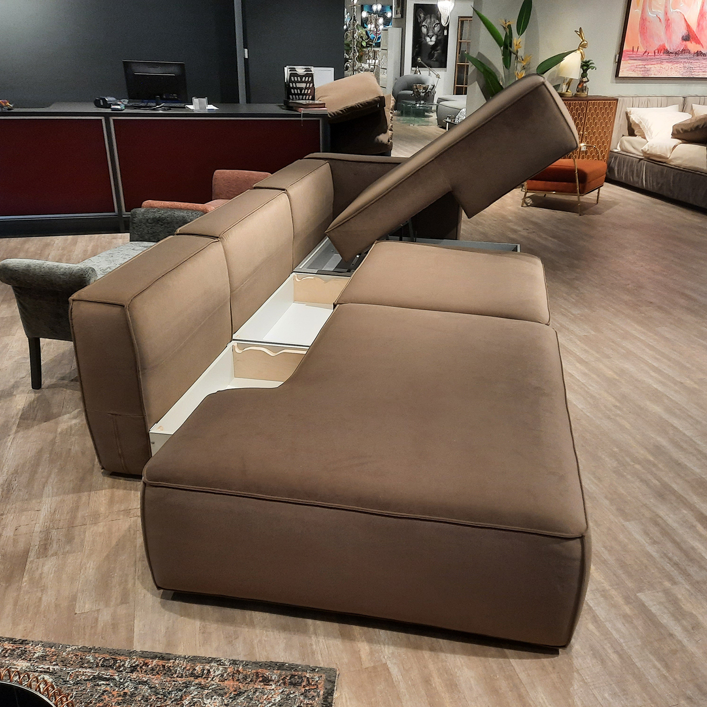 Диван-кровать Ткань Микровелюр KARE Memphis K00421