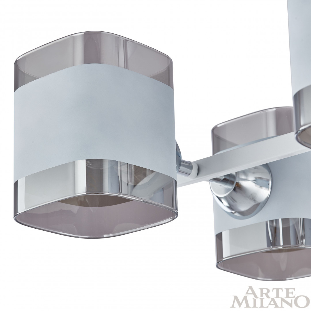 Люстра с плафонами 329809/4 WH+CR Arte Milano