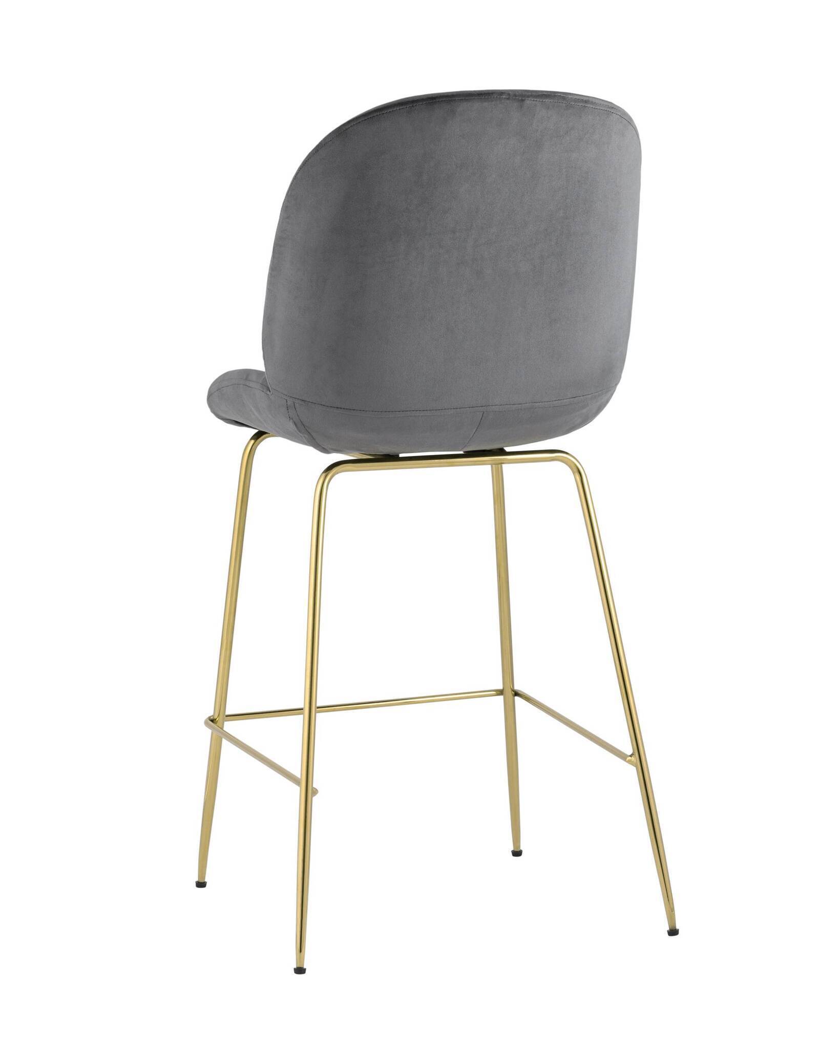 Стул полубарный Beetle со спинкой серый Stool Group