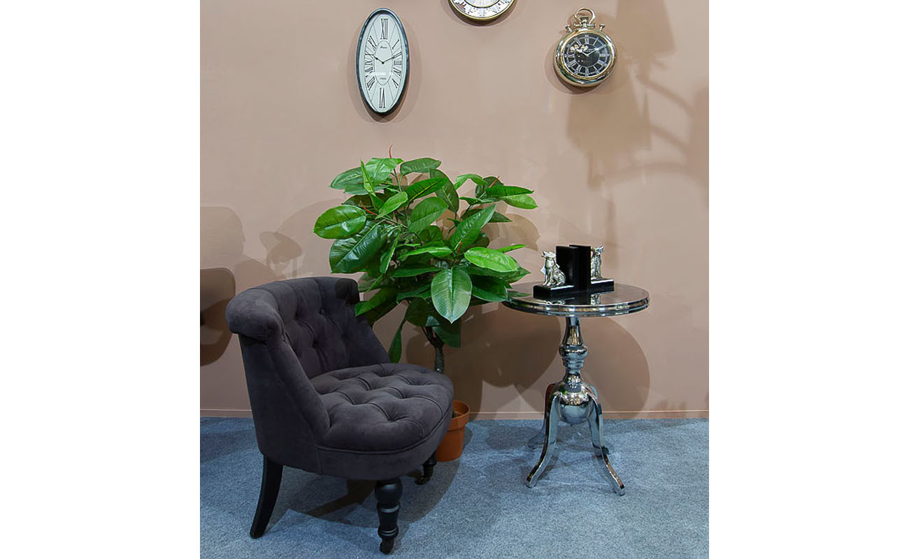 Столик журнальный металлический хромированный Garda Decor 2K10137