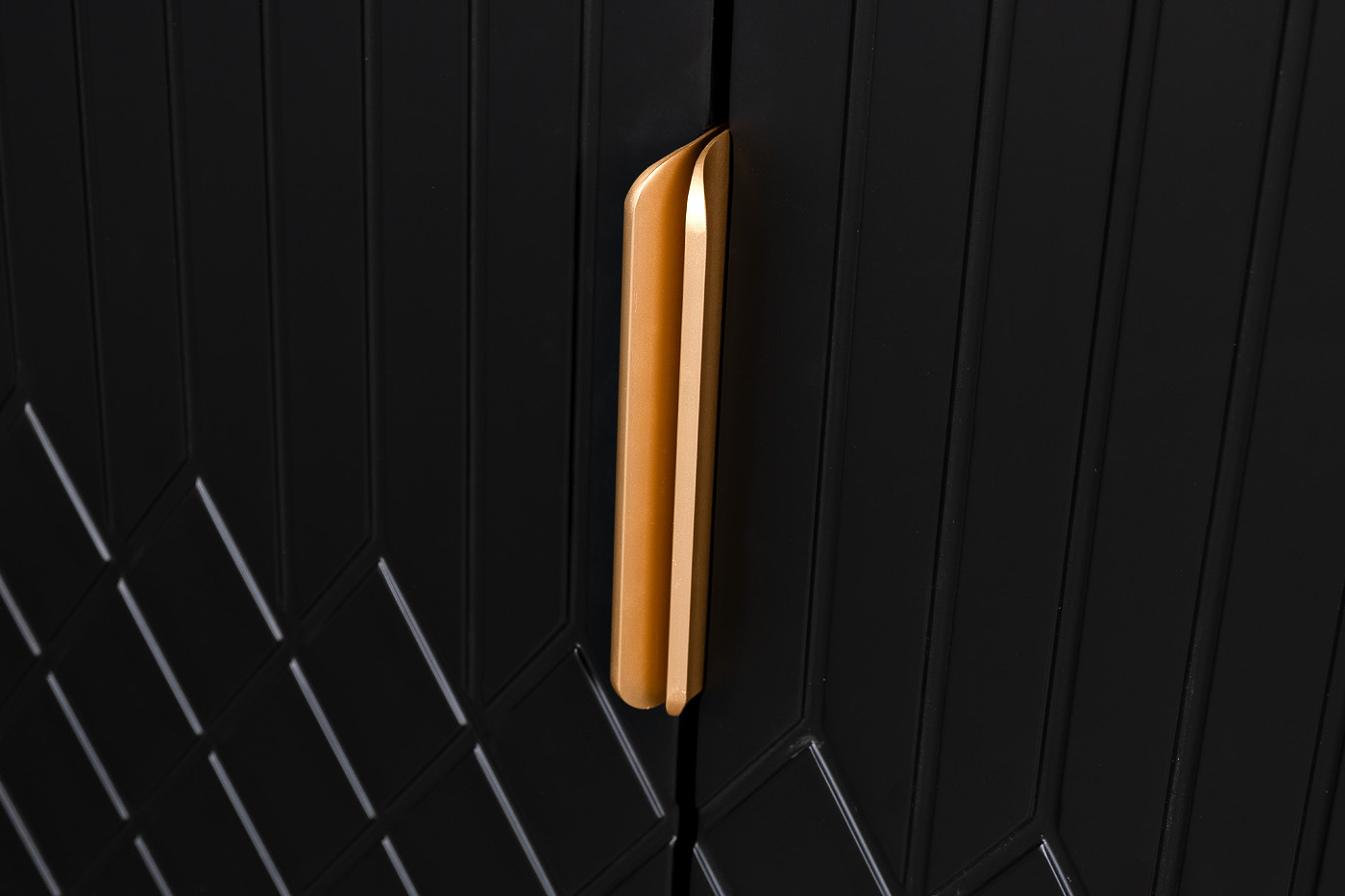 Комод округлый черный Garda Decor 77IP-2310