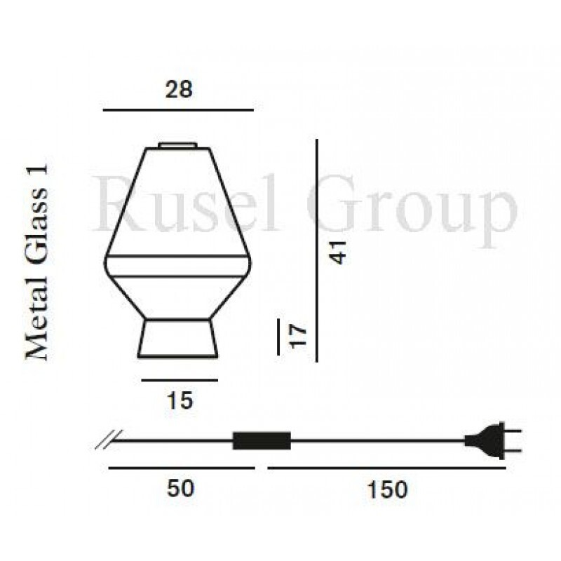 Настольная лампа Foscarini Diesel  Metal glass 1 tavolo