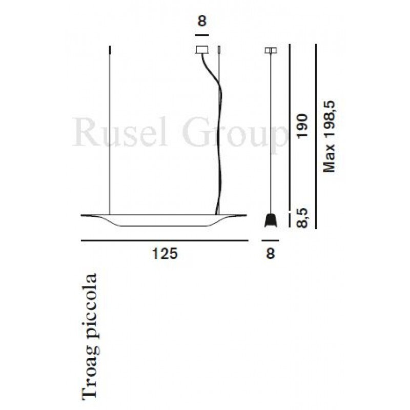 Подвесной светильник Foscarini Troag piccola sospensione